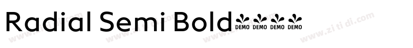 Radial Semi Bold字体转换